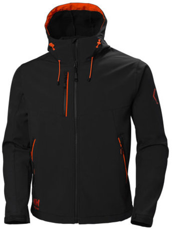 HELLY HANSEN softshell-takki Chelsea Evo musta/oranssi